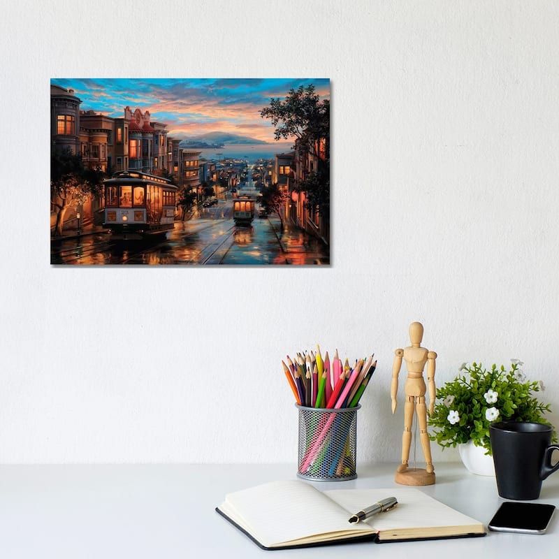 iCanvas "Cable Car Heaven" by Evgeny Lushpin Canvas Print - 8x12x0.75