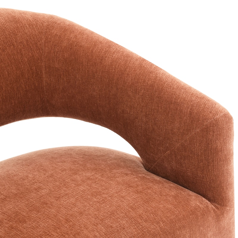 Furniture of America Rivena Modern 26-inch Fabric Accent Chair with Casters