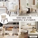 preview thumbnail 14 of 19, Modern Velvet Accent Chair Set of 2, Soft Upholstered Living Room Chair with Wooden Legs