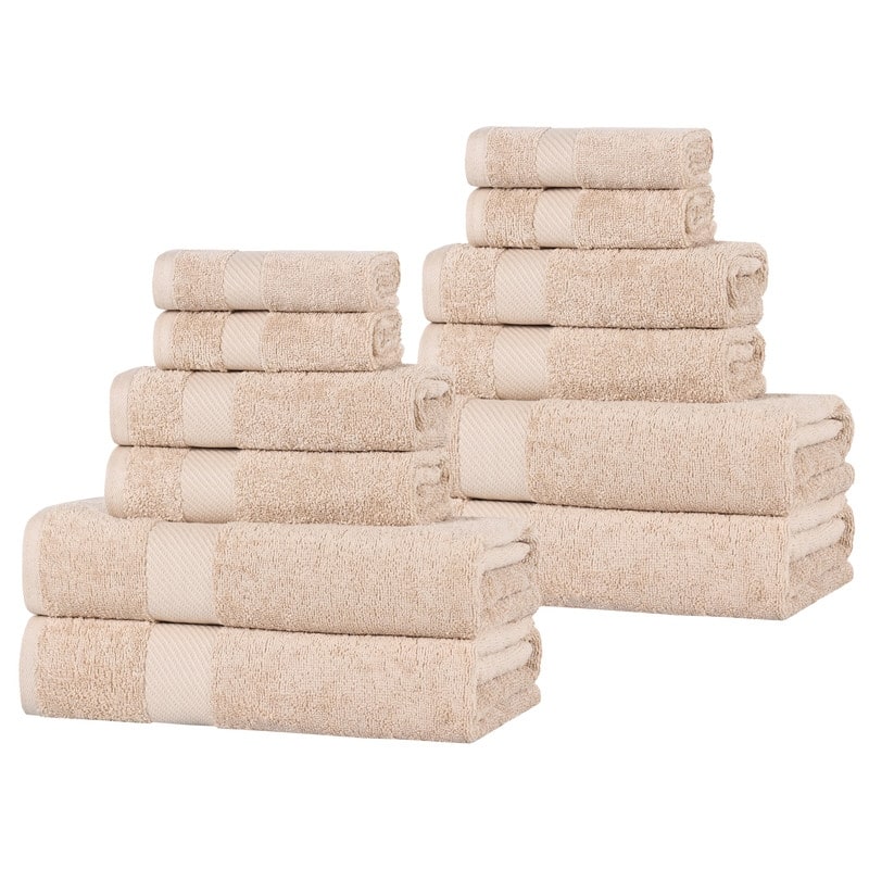 Superior Ismailia Egyptian Cotton 12-Piece Towel Set