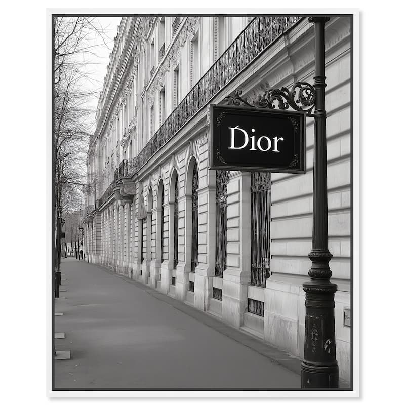 Parisian Street Canvas by Art Remedy - 20" x 24" - White
