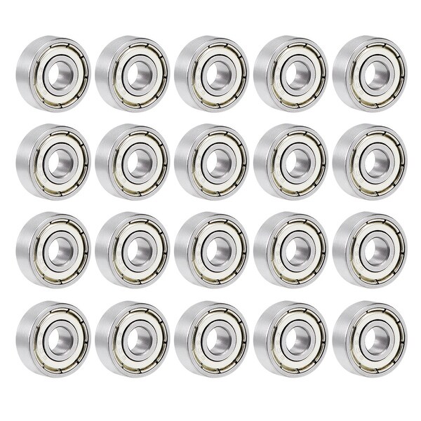 606ZZ Deep Groove Ball Bearing 6mmx17mmx6mm Double Sealed Chrome Bearings 20pcs - 20 Pack - 606ZZ (6*17*6)