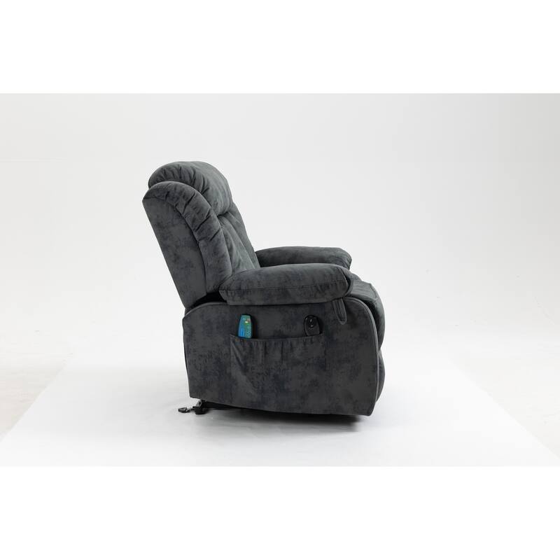 Power Lift Recliner Chair with Massage & Heating, Ergonomic Lounge Sofa Chair, Electric Massage Chair with USB Port