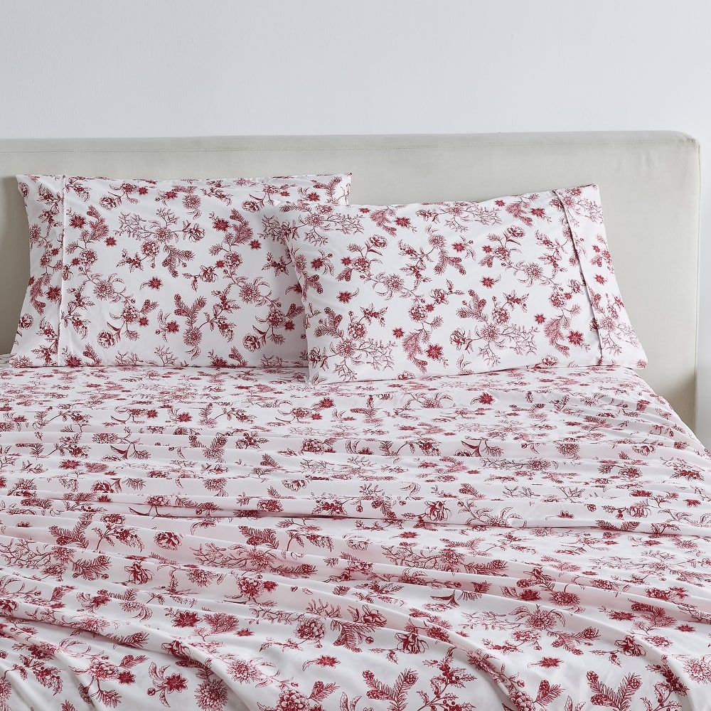 Linery & Co. Ultra-Soft Brushed Winter-Themed Microfiber Sheet Set