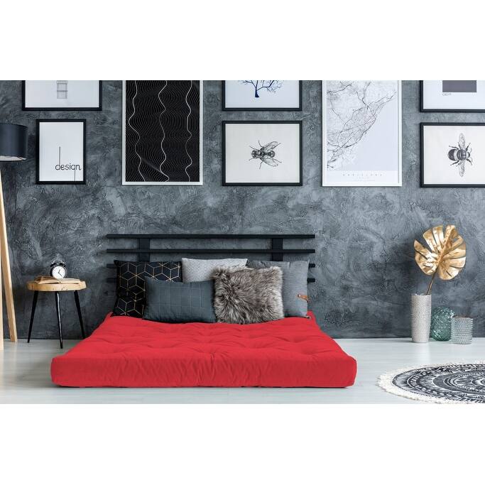 6" Black Single Foam Futon Full Mattress