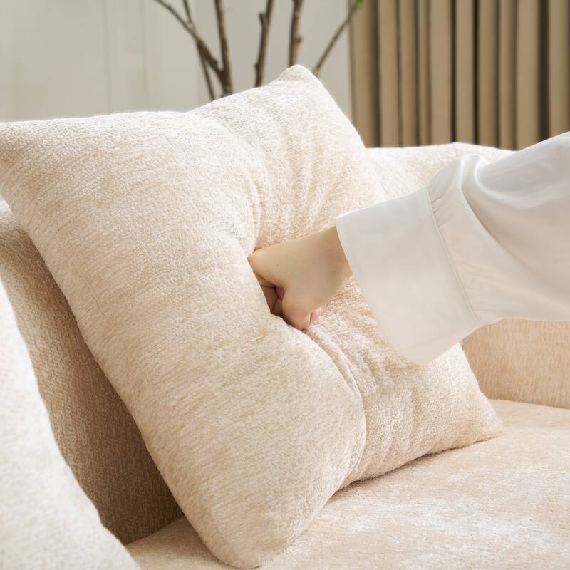 Full Compression L Shape Sectional Sofa