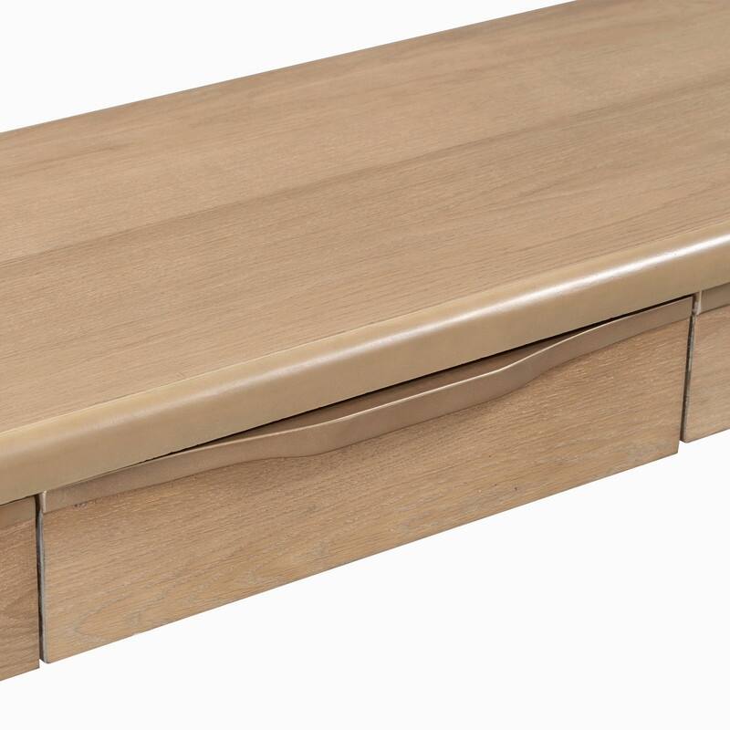 Farmhouse 60" Console Table,Entryway Table with 3 Drawers for Stylish Entryway Organization