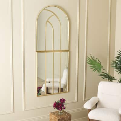 SAFAVIEH Kaylene Art Deco 30 x 72-inch Arch Decorative Accent Mirror - 30 In. W x 1.5 In. D x 72 In. H - 30Wx2Dx72H