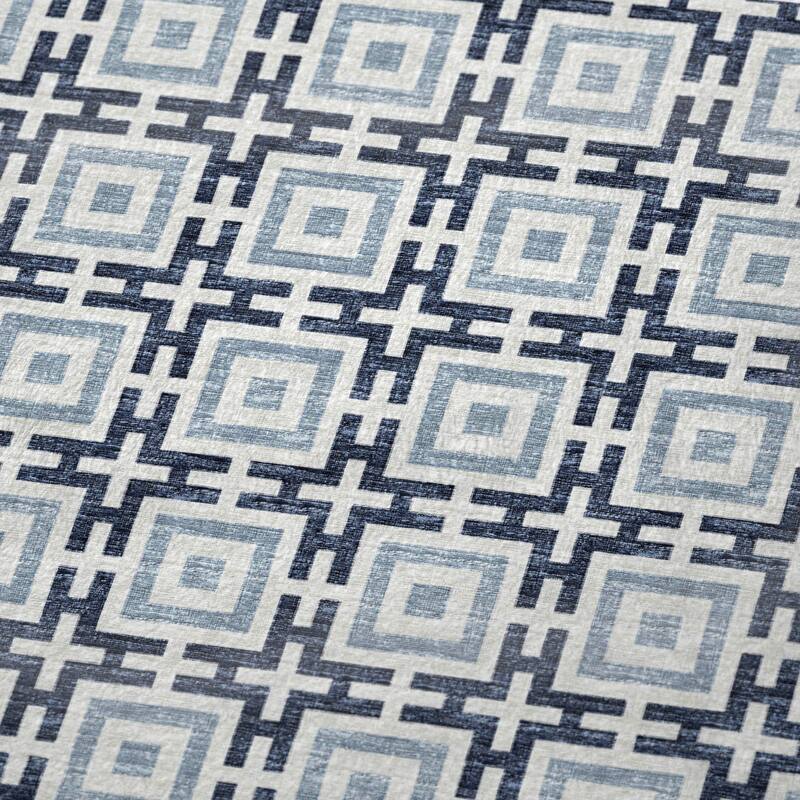 Premium Machine Washable ASB139 Modern Geo Sherpa Throw Blanket