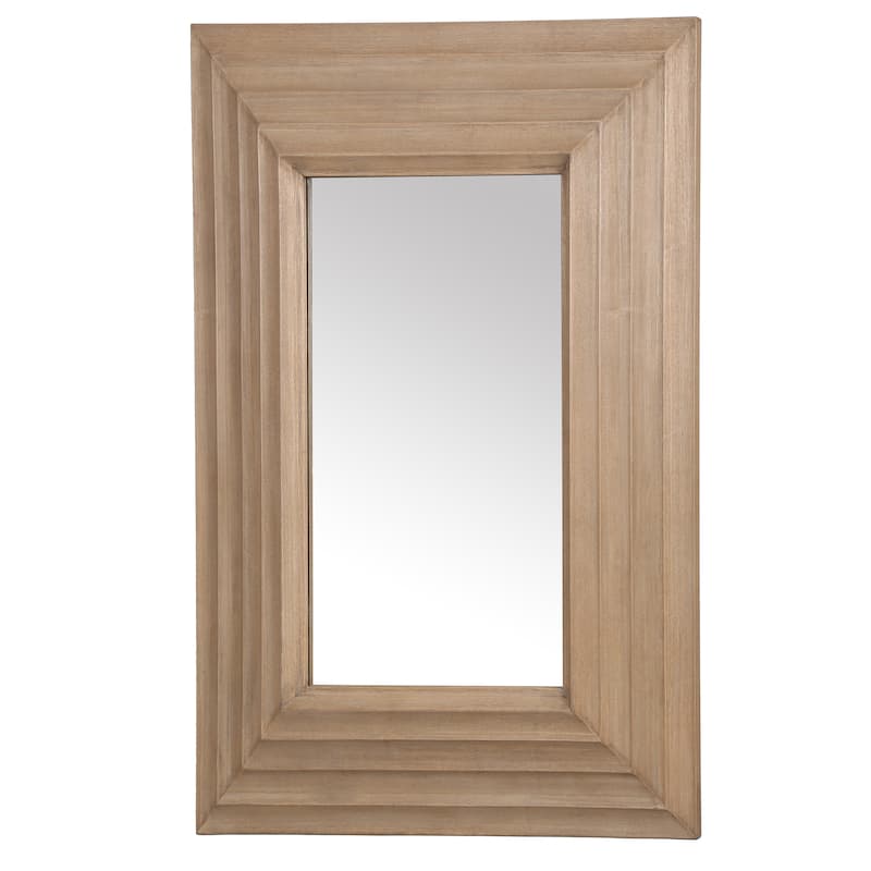 SAFAVIEH Couture Jilianna 50-inch Vertical Rectangle Wood Mirror - 38.2"W x 2.8"D x 50"H