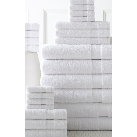 100-percent Cotton 24-piece Move-in Bundle Towel Set