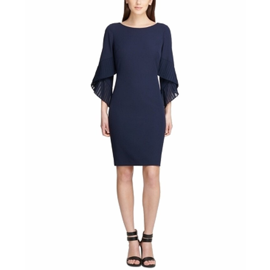 dkny navy blue dress