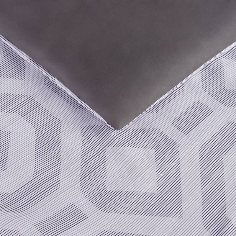 Serta Simply Clean Skyler Textured Geometric Antimicrobial Comforter Set