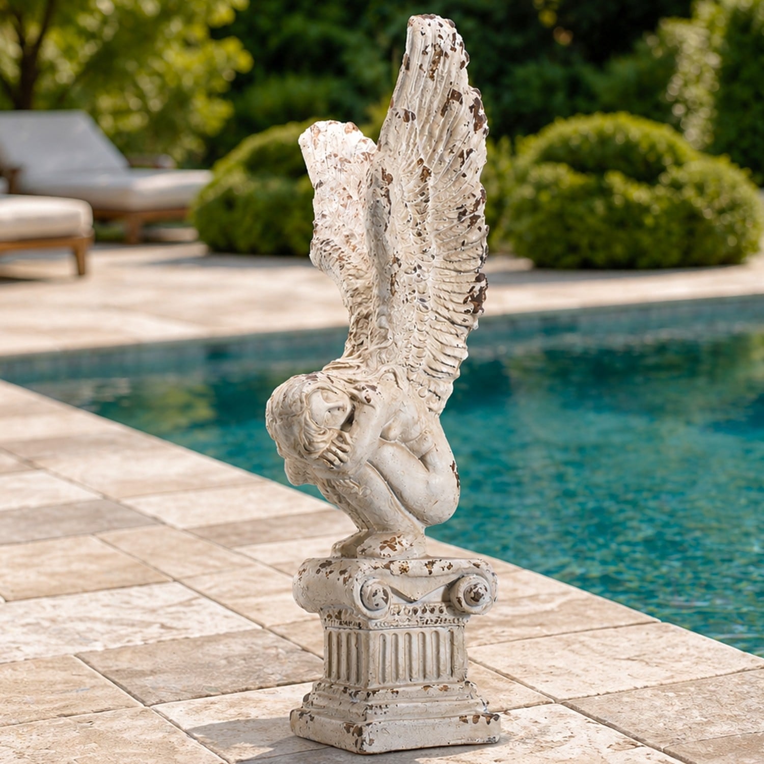 12.6" Vintage Magnesium Oxide Sculpture