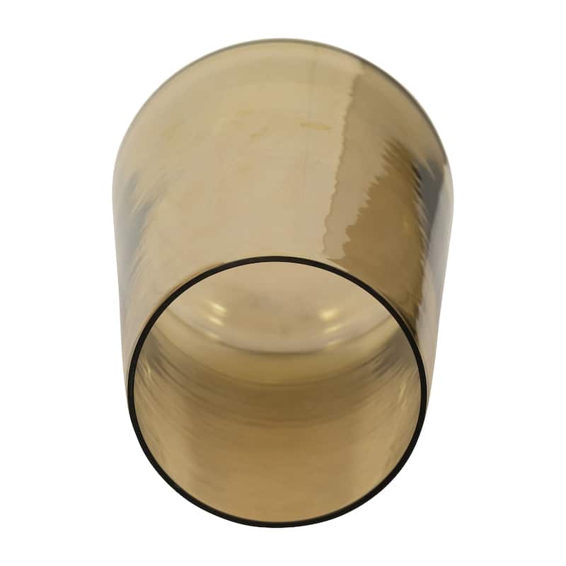 Sagebrook Home Glass, Luster Vase, Gold, Cylinder, Solid Color