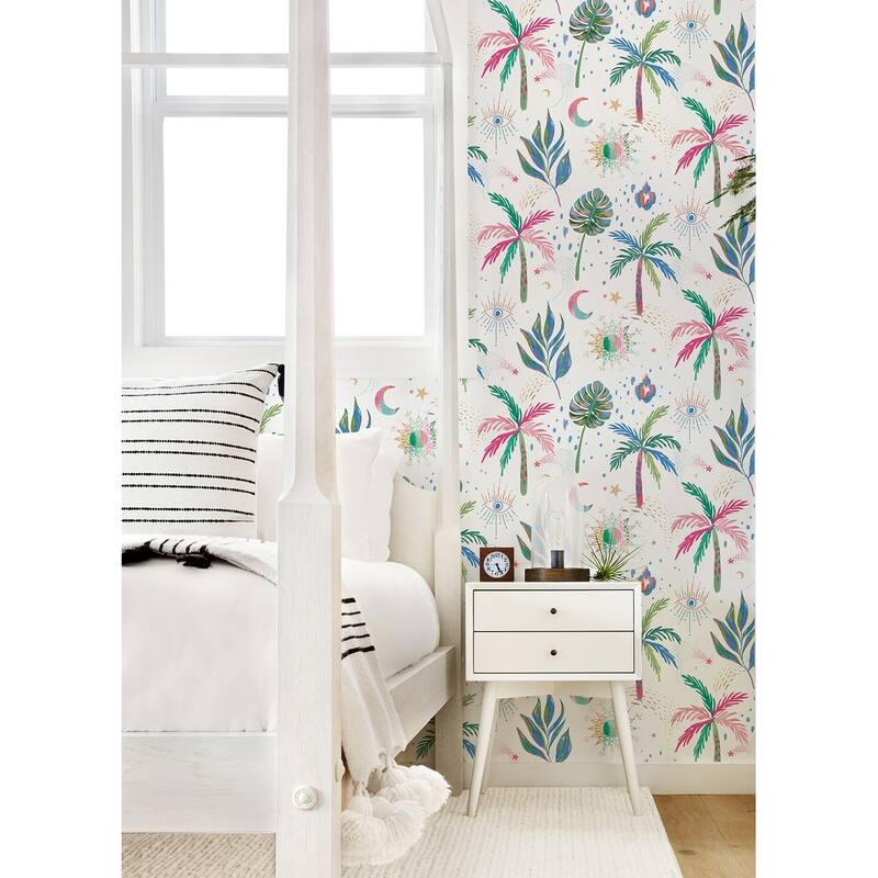 EttaVee Nuit Tropicale Peel and Stick Wallpaper - Bed Bath & Beyond