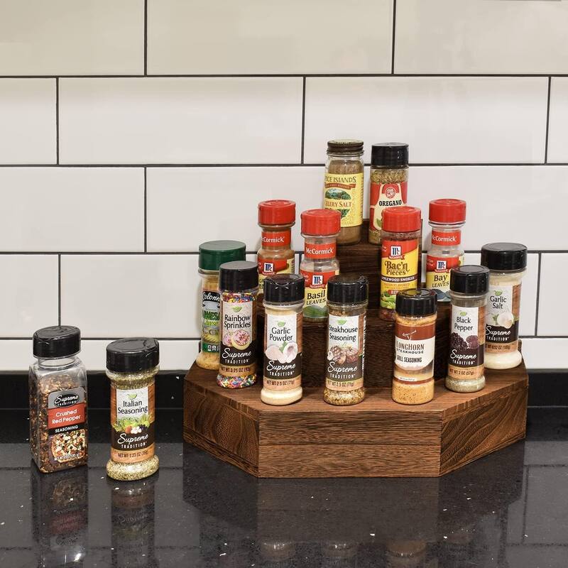 3-Tier Wood Stair Step Shelf Display Stand - S