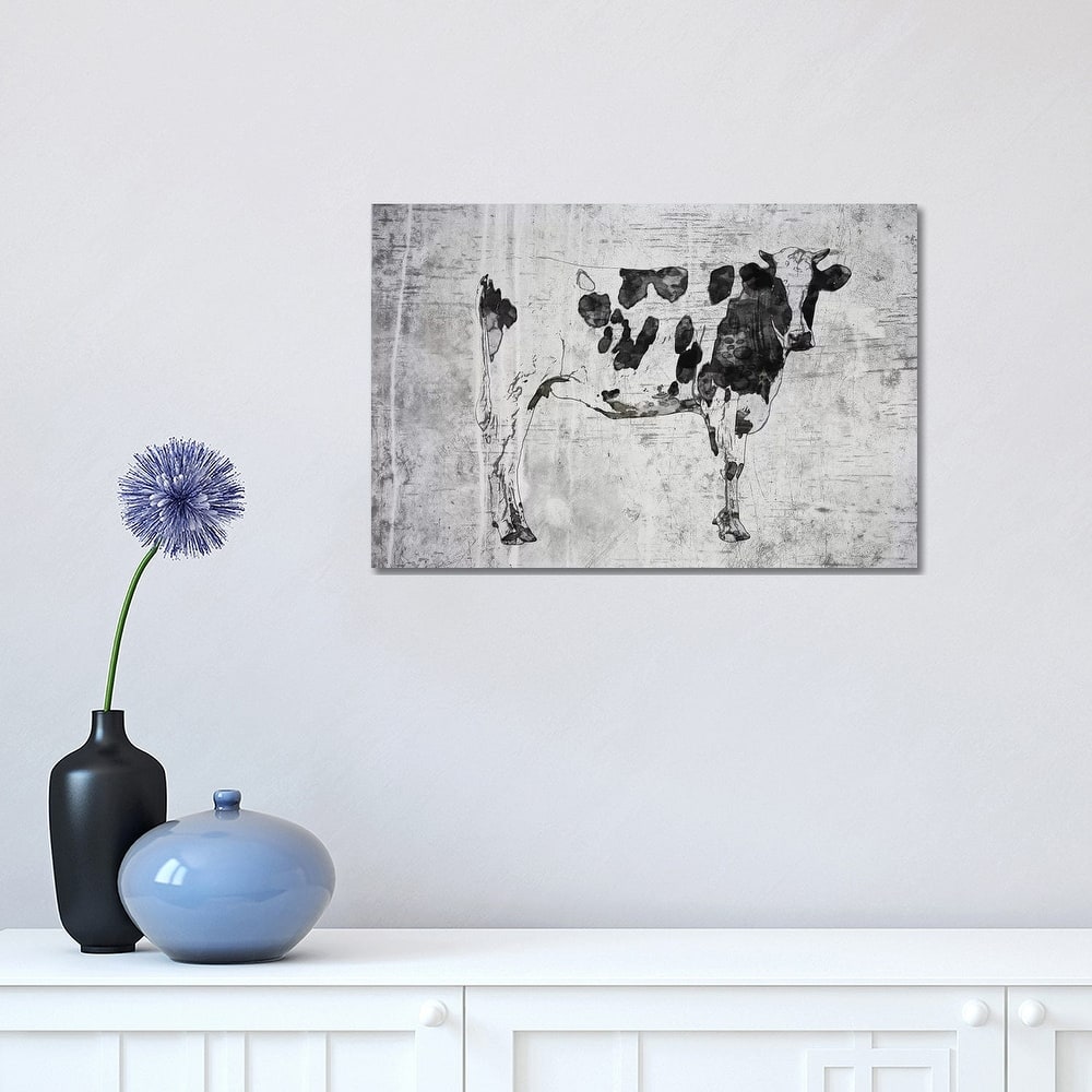 iCanvas "Rustic Cow" by Irena Orlov Canvas Print