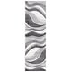 preview thumbnail 73 of 128, SAFAVIEH Hollywood Deep Mid-Century Modern Abstract Rug 2'3" x 10' Runner - Grey/Ivory
