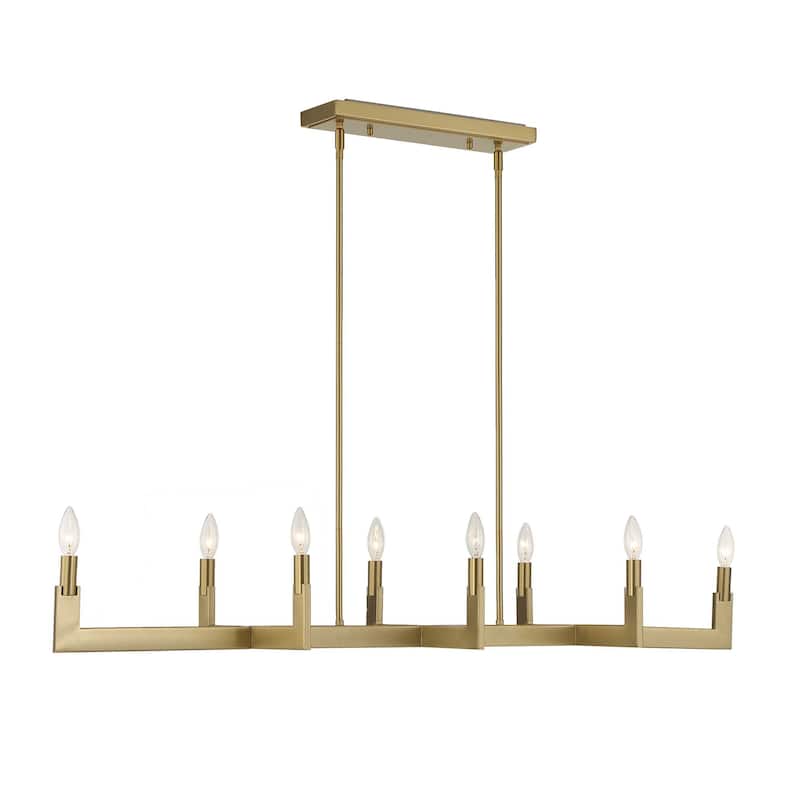 Uttermost Cordoba 8 Light Linear Chandelier - 51.5"W x 14.25"D x 8.5"H