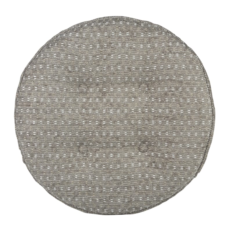 Klear Vu Raindrops Non-Slip Tufted Barstool Pad Cushion Set (Set of 4)