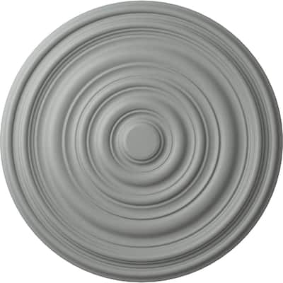 12 5/8"OD x 1"P Carton Ceiling Medallion - No Finish