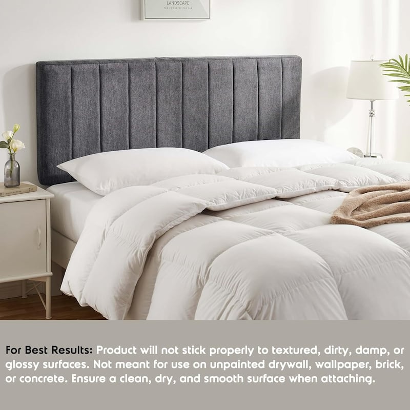 Emperyan 12 Inch Green Tea Memory Foam Mattress with Upholstered Channel Stitched Headboard