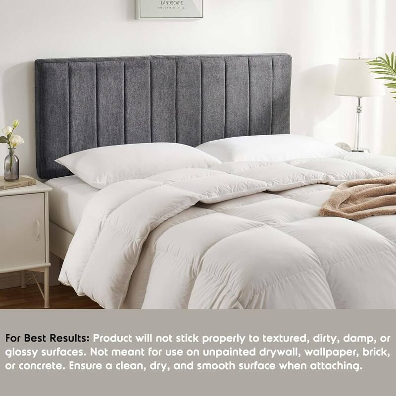 Emperyan 8 Inch Green Tea Memory Foam Mattress with Upholstered Channel Stitched Headboard