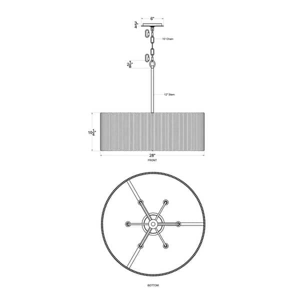 Varaluz Jacob's Ladder Pendant - French Gold - 28"W x 12.5"H
