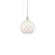 Option Antique Brass / White Glass with White Rope