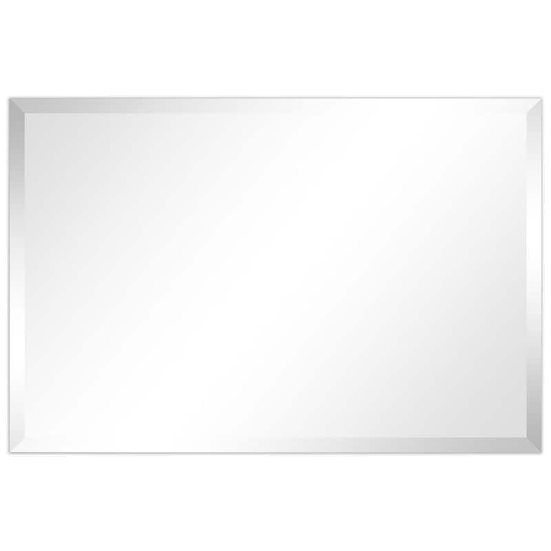 Frameless Beveled Prism Wall Mirror - Clear