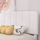 preview thumbnail 24 of 46, VECELO Kids Bed Frame, Plantform Beds with Storage Drawer, Height Adjustable Upholstered Bed, Twin Size Bed Set of 2