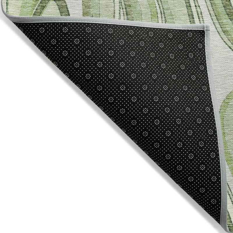 Machine Washable Indoor/ Outdoor Chantille Contemporary Abstract Rug