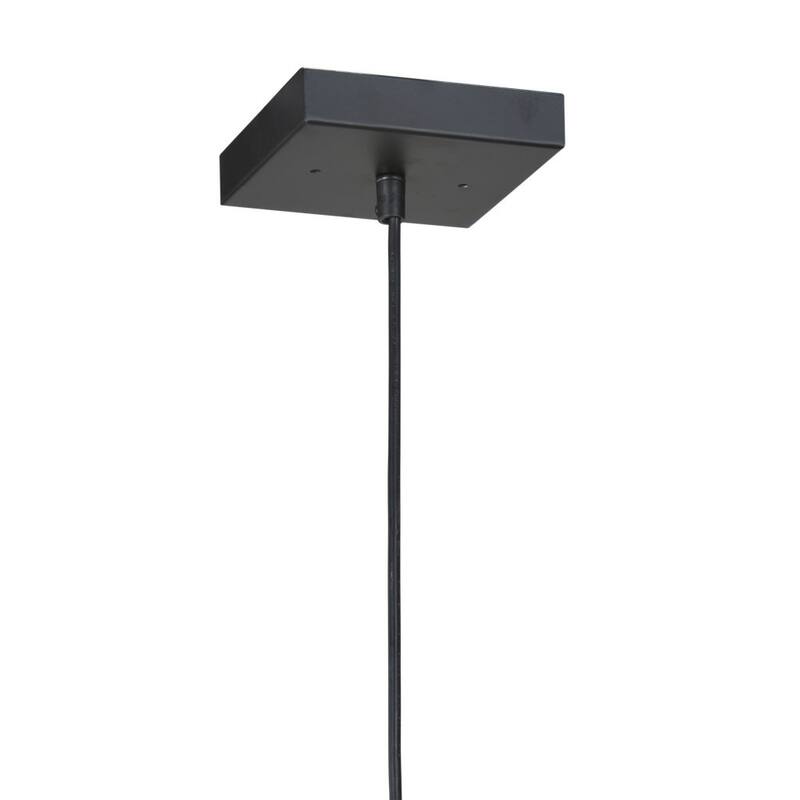 HomeRoots Gold and Black Geometric Metal Ceiling Light - 7.9' X '131.5' X '7.9