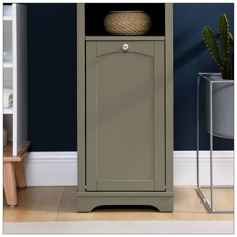 64" Tall Bathroom Storage Cabinet for Small Space