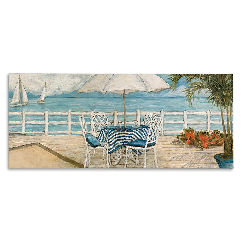 Stupell Coastal Restaurant Overlook Canvas Wall Art Design By Charlene Olson