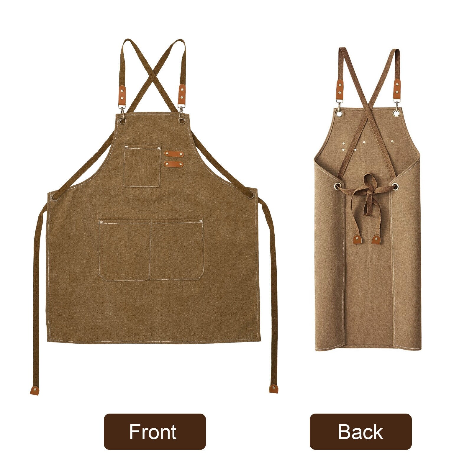 Men's Vintage Canvas Work Apron - Bed Bath & Beyond - 40146713