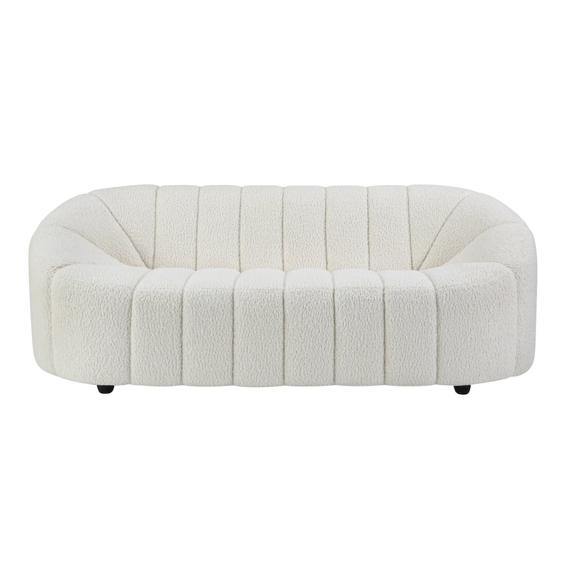 Christia White Tufted Sofa