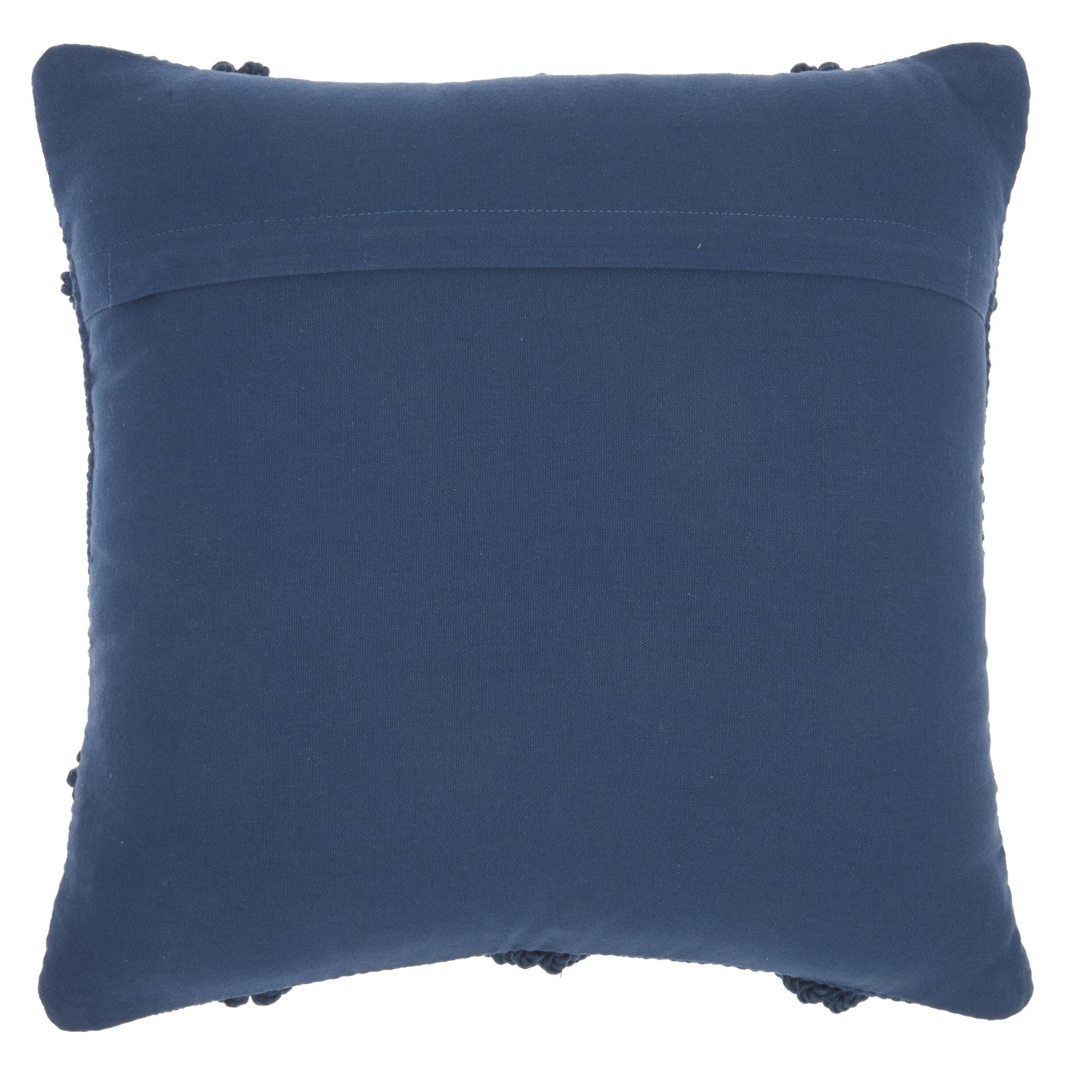 Navy Blue Textured Lattice Throw Pillow Navy Blue Textured Lattice Throw Pillow