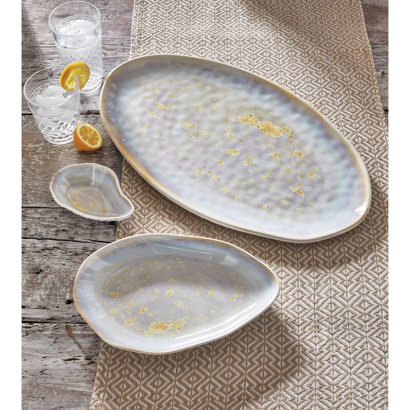 Oyster Melamine Large Bowl