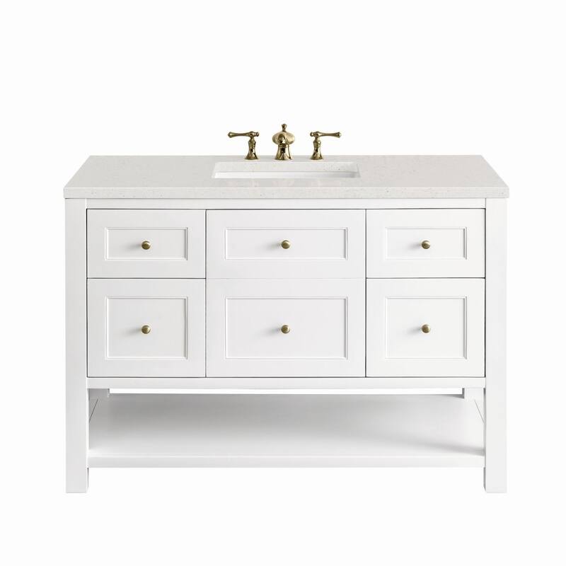 James Martin Vanities 330-V48-3LDL Breckenridge 48" Free Standing - Bright White