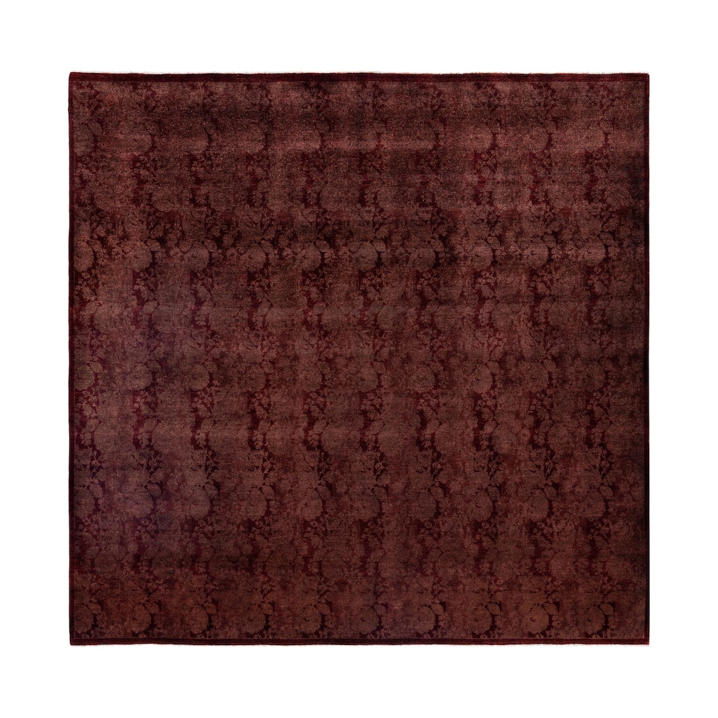 Overdyed One-of-a-Kind Hand-Knotted Area Rug - Brown - 7' 10" x 8' 0"