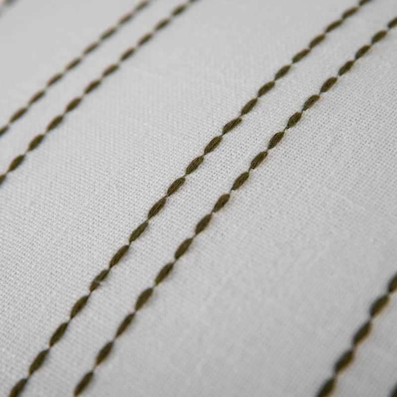 Rizzy Home Striped Embroidered Pillow