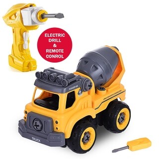 DIY Mixer Truck Take Apart Toys-With Electric Vehicles Drill-Converts ...