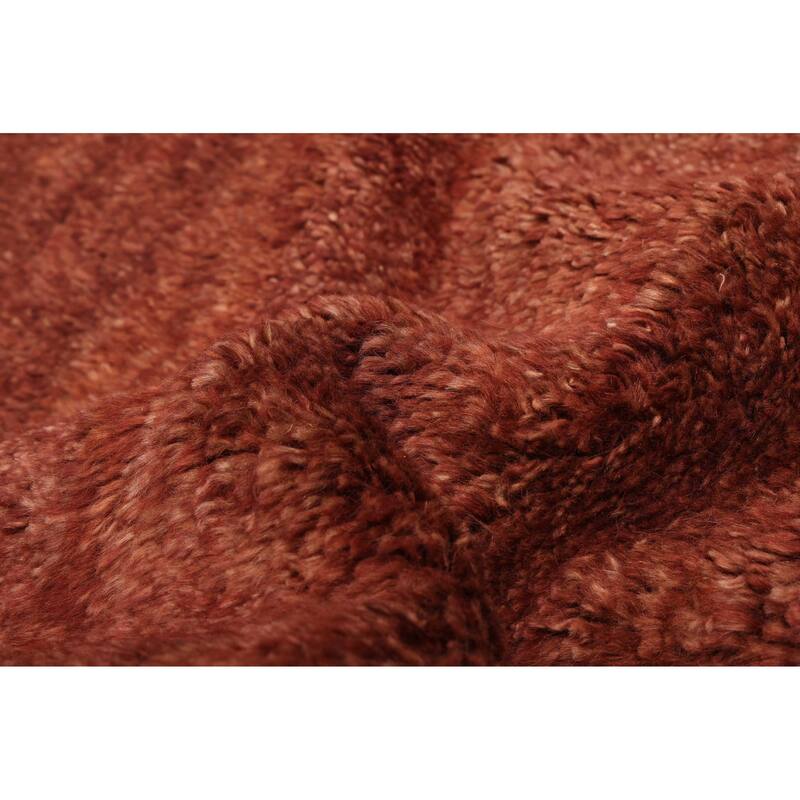 ECARPETGALLERY Hand-knotted Pak Finest Gabbeh Brown Wool Rug - 10'5 x 13'3