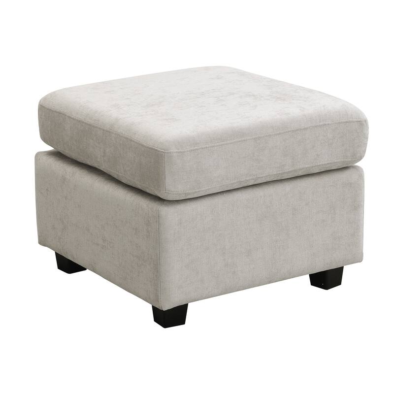 Living Room Chenille U-shaped Sectional Sofa, Pull out Sofa Bed with 2 USB Ports, 3 Back Pillows and Storage Chaise