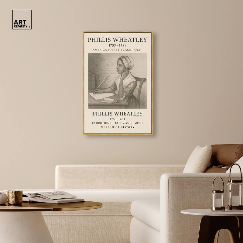 Americas First Black Poet Canvas by Art Remedy