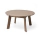 preview thumbnail 46 of 52, Elm Plus Outdoor Patio HDPE Round Coffee Table Side End Table 32"D - Tan