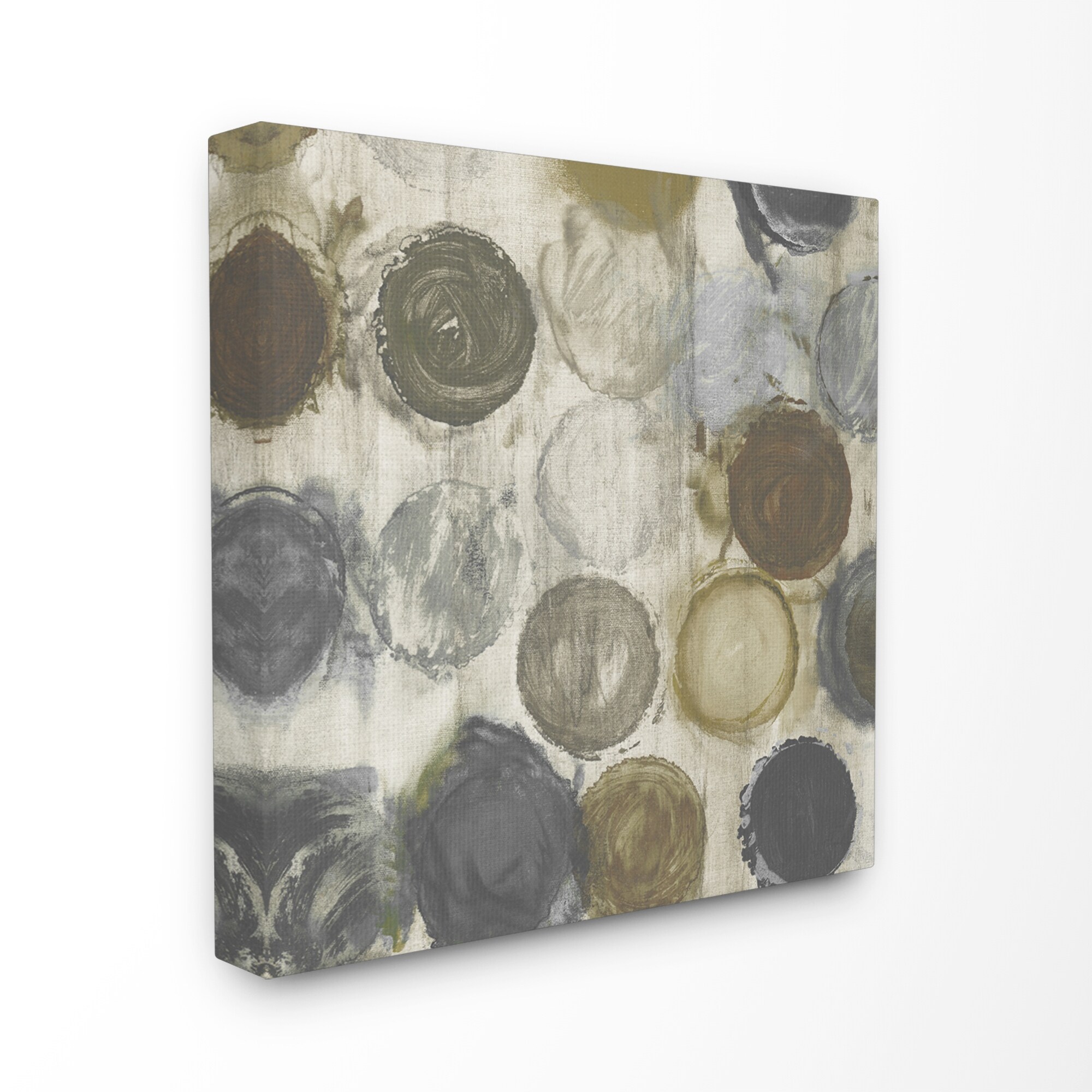 Shop Stupell Industries Abstract Dots Textured White Neutral
