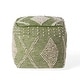 preview thumbnail 51 of 53, Brinket Boho Cube Yarn Pouf by Christopher Knight Home